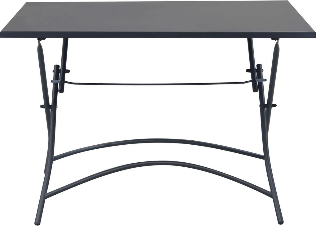 ROMANUS - set tavolo in metallo cm 110 x 70 x 72 h con 4 poltrone Romanus