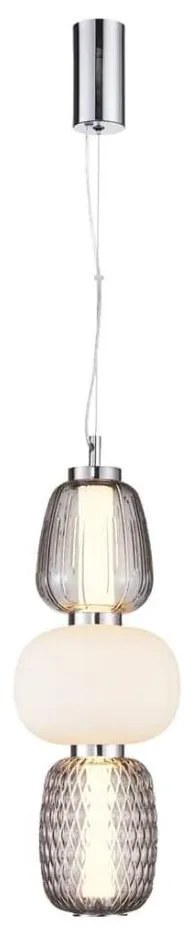 Lampadario LED a sospensione con filo CARO LED/28W/230V cromo