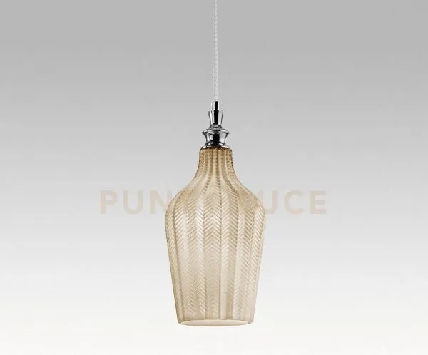 Cleofe s/12 - lampadario sospeso 1 luce attacco e27 in vetro colore...