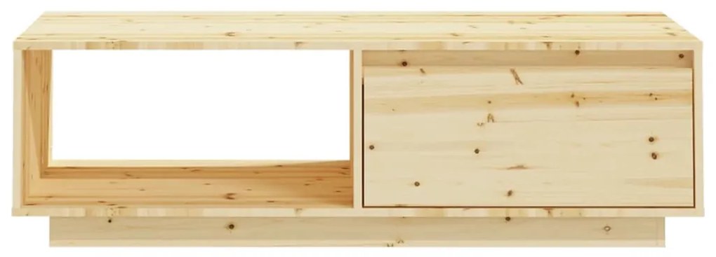 Tavolino da salotto 110x50x33,5 cm in legno massello di abete