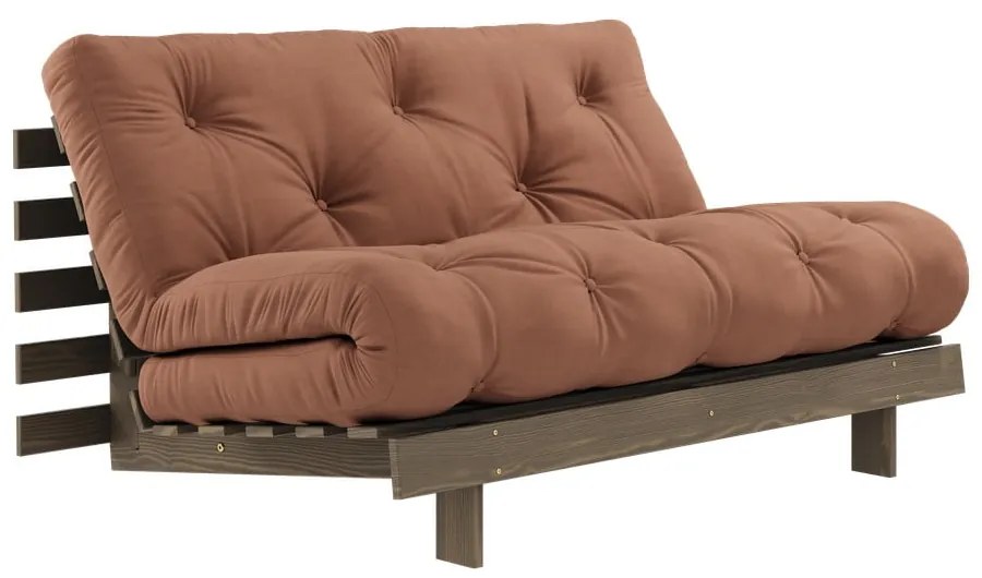 Divano letto in arancione e rame 140 cm Roots - Karup Design