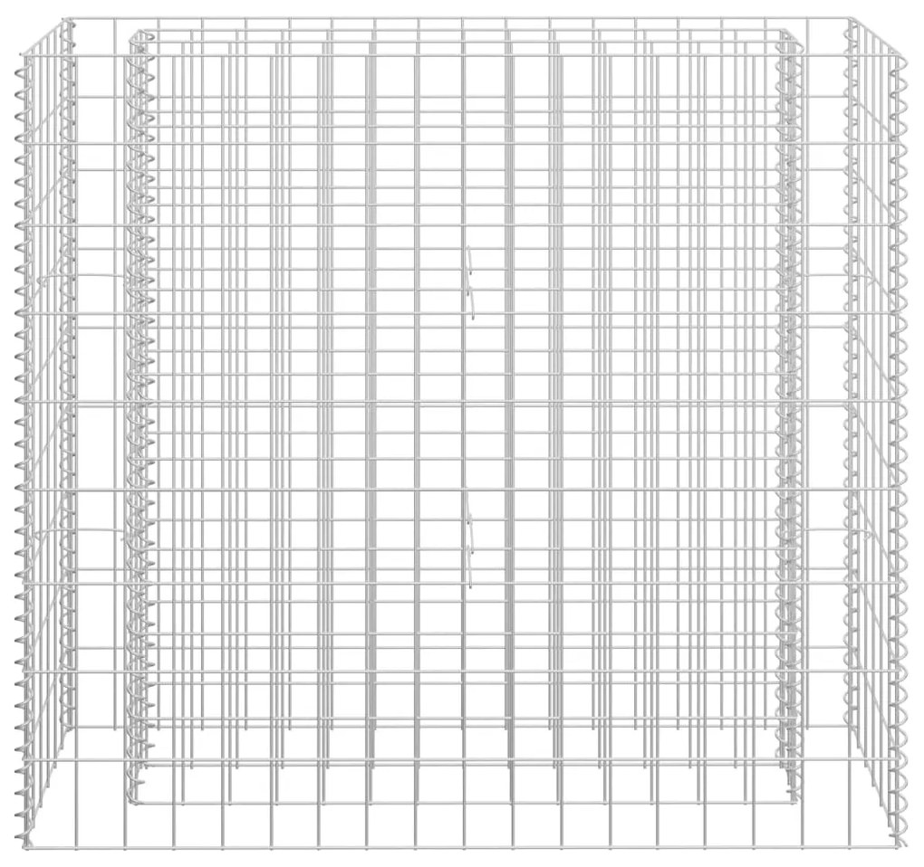 Gabbione Letto Rialzato in Acciaio Zincato 90x30x90 cm