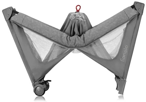 Lionelo - Lettino da viaggio JASMIN EASY FOLD Grey Stone