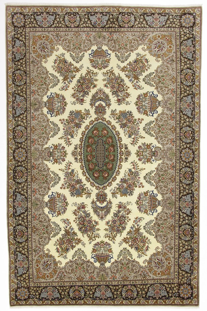 Ghom Tappeto 360 x 230 (Iran) Annodato A Mano