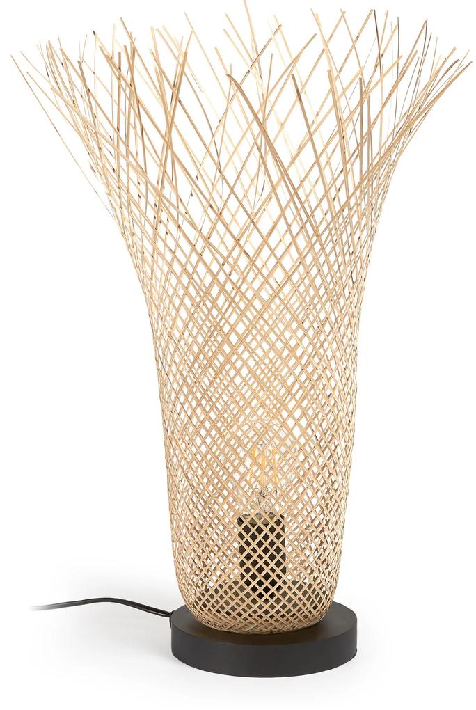 Kave Home - Lampada da tavolo Citalli in bambÃ¹ con finitura naturale