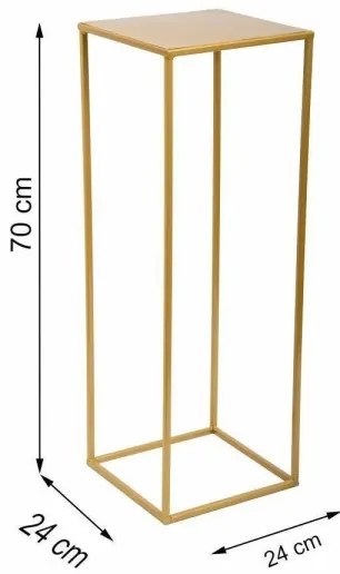 Portafiori 70x24 cm oro