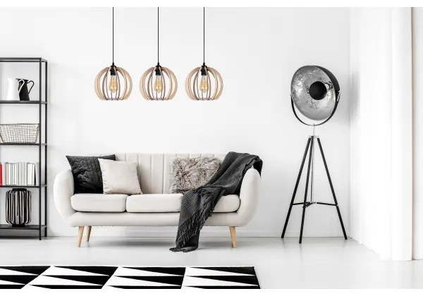 Lampadario su filo DORO 3xE27/60W/230V