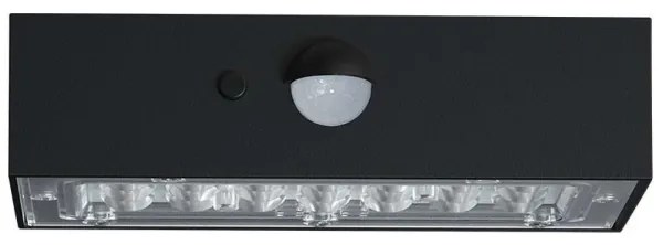 Applique a LED solare con sensore LED/3W/3,7V 3000K/4000K IP65 nero