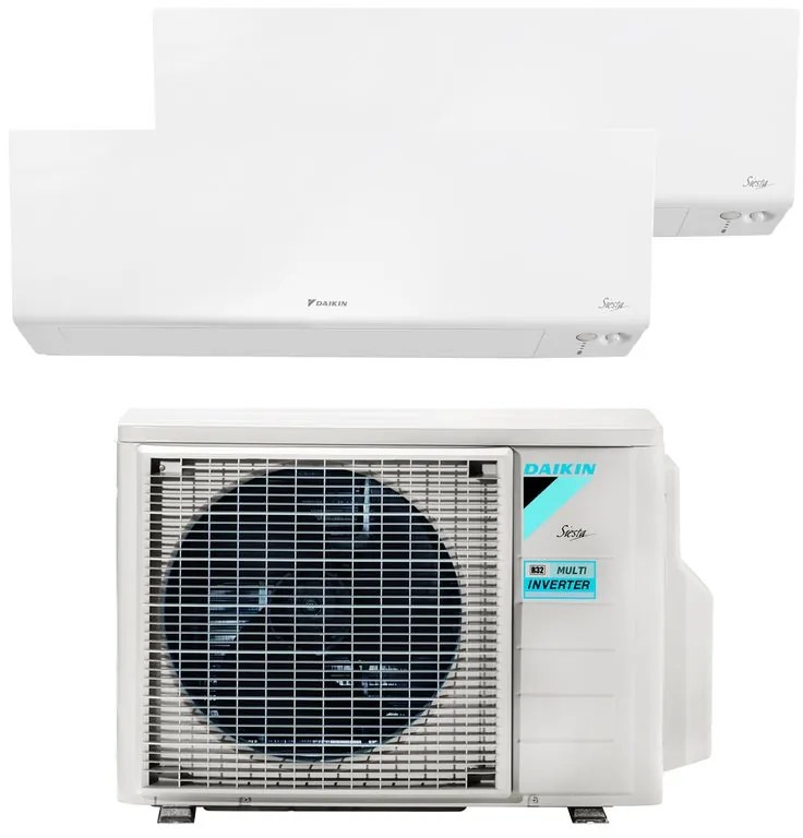 Condizionatore a muro multisplit inverter DAIKIN New Plus 9 + 12 21000 BTU classe raffreddamento A++, classe di riscaldamento A++, bianco