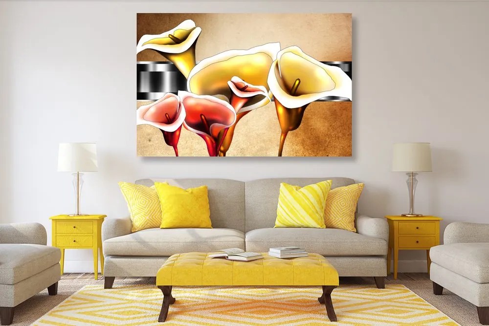 Stampa su tela – Eleganti fiori di calla