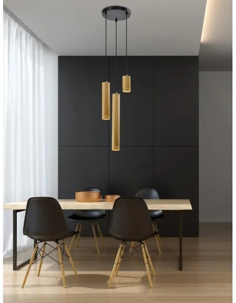 Lampadario su filo TUBO 3xGU10/25W/230V