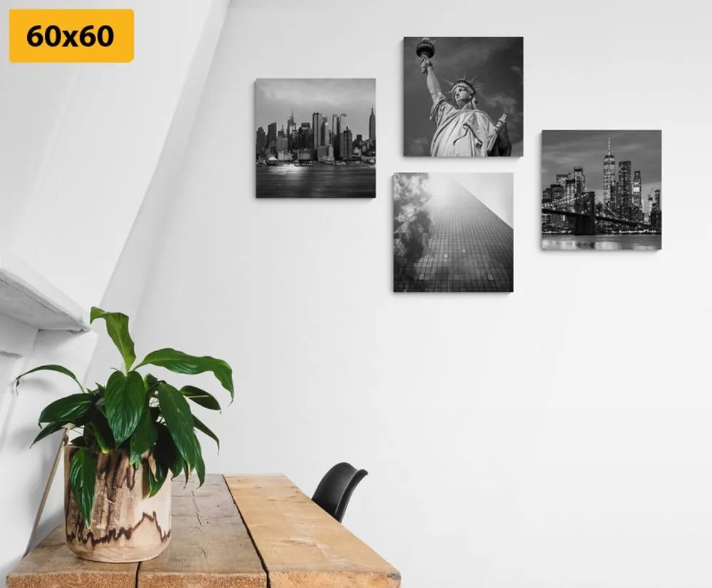 Set di quadri – New York in bianco e nero