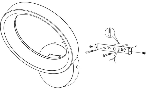 Eglo 900069 - Applique LED RGBW Dimmerabile MARGHERA-Z LED/16W/230V