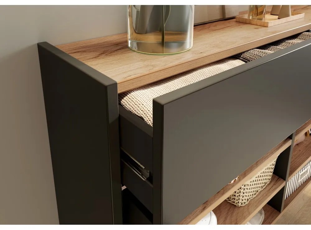 Armadietto color antracite 110x57x22 cm Ameca – Germania