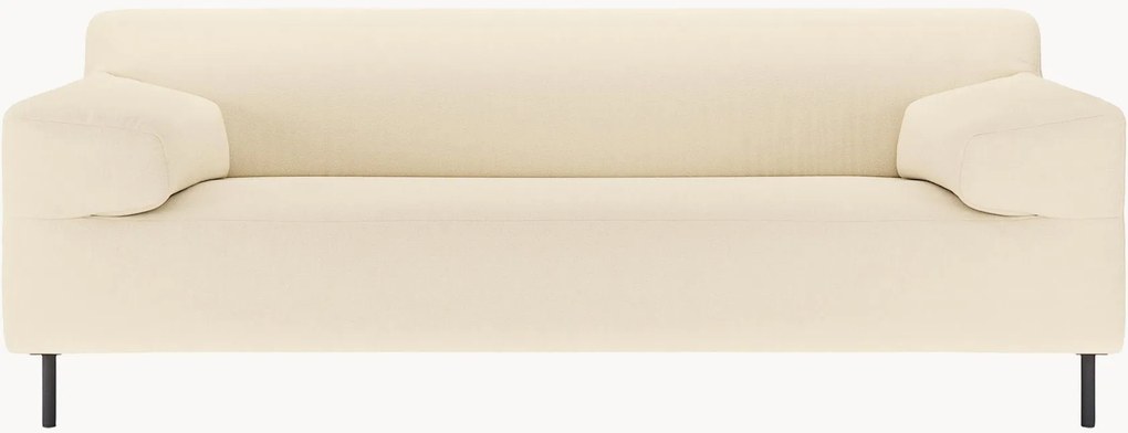 Divano 2 posti bianco perla/nero freistil180, larg. 202 cm