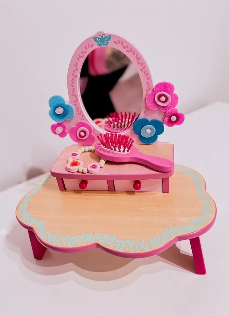 Specchiera di legno - Flora