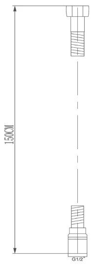 Sapho - Flessibile doccia SOFTFLEX 150 cm argento