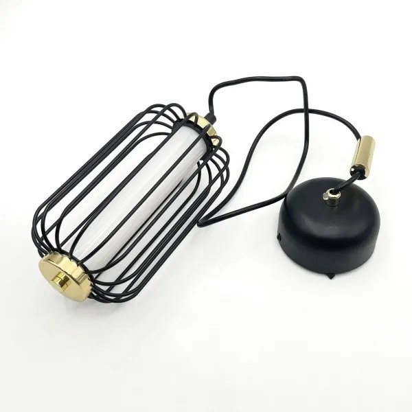 Lampada a sospensione LED su cavo BONNIE LED/10W/230V 3000K nera