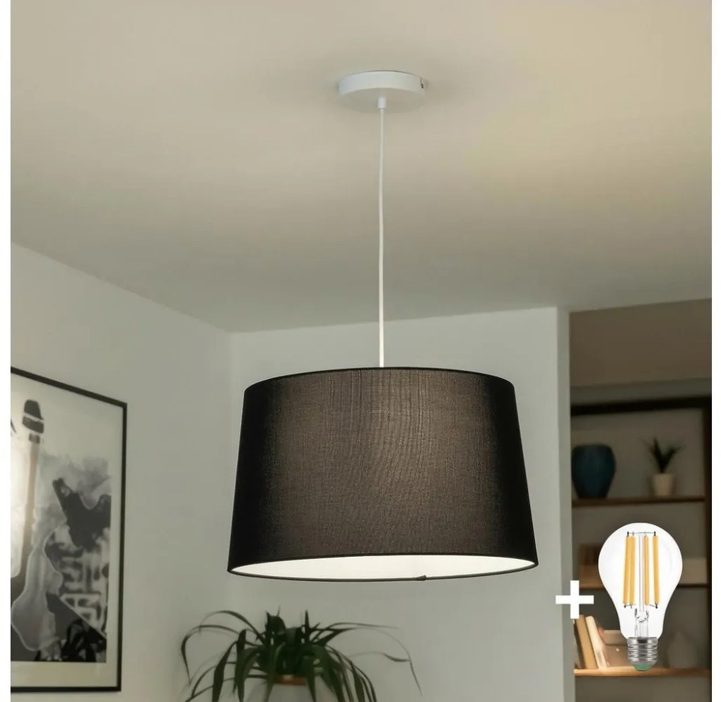 Brilagi - Lampada LED a sospensione con cavo CERIA 1xE27/40W/230V Ø 45 cm nero