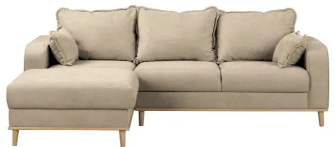 Divano angolare beige (angolo sinistro) Beata - Ropez