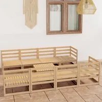 Set Divani da Giardino 9 pz in Legno Massello di Pino 3075374