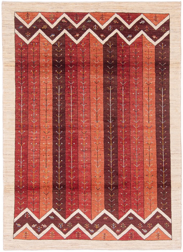 Gashguli Tappeto 240x170 Rosso (Iran) Annodato A Mano
