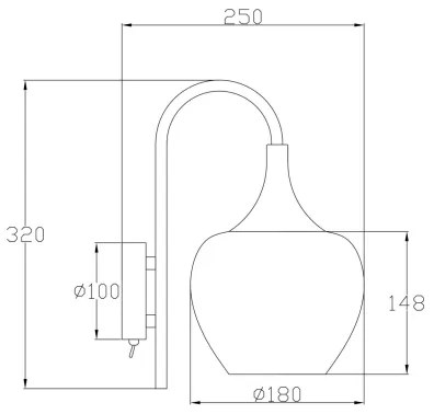 Globo 15548WK - Applique MAXY 1xE27/40W/230V bianco/antracite