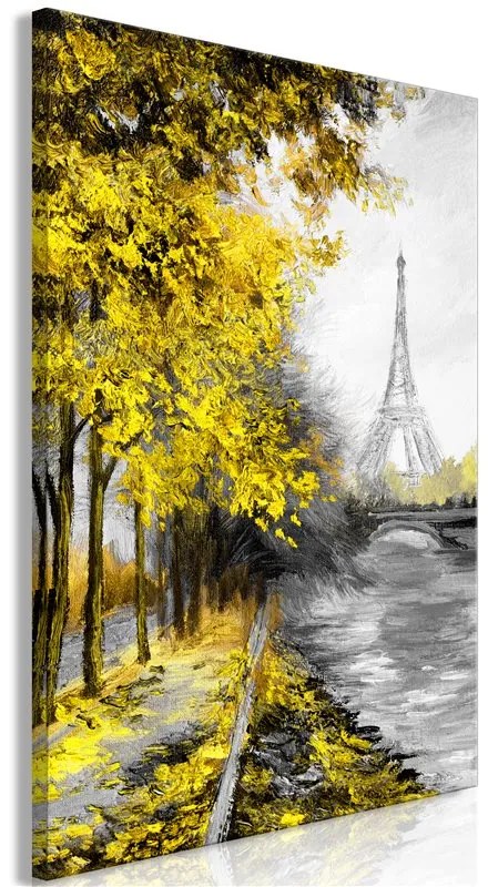 Quadro Paris Channel (1 Part) Vertical Yellow  Colore Giallo, Dimensioni e Misure 60x90