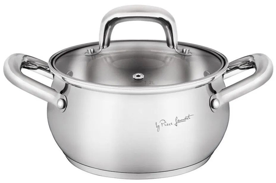 Lamart - Pentola con coperchio 16 cm in acciaio inox