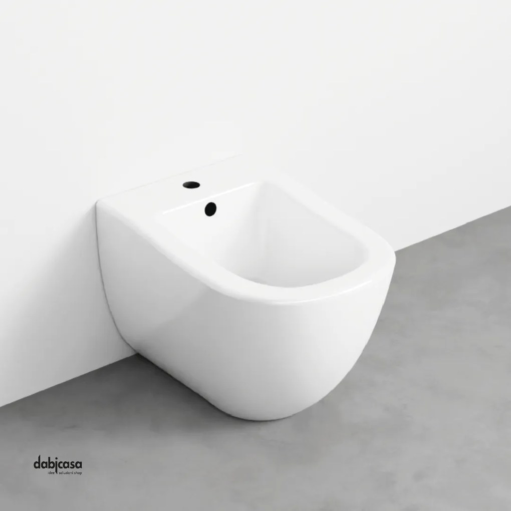 Ceramica Cielo "Fluid" Bidet Terra Filomuro Bianco Lucido