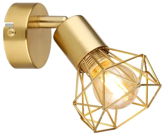Globo 54802GB-1 - Faretto da parete XARA I 1xE14/40W/230V oro