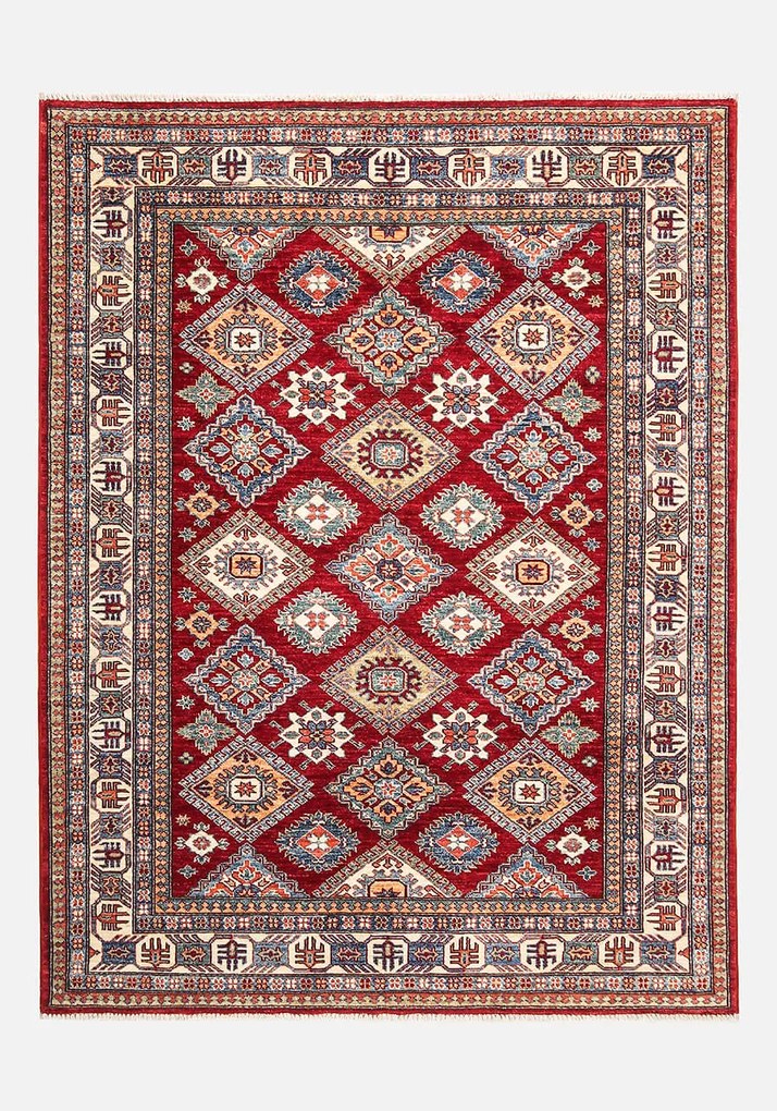 Kazak Tappeto 200x150 (Pakistan) Annodato A Mano