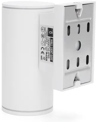 Aigostar - Applique da esterno 1xGU10/230V bianco IP65 arrotondato