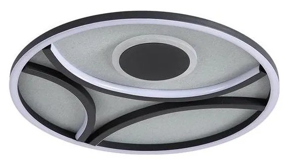 Searchlight 82100-39BK - LED Dimmerabile plafoniera ZENDISC LED/20W/230V 3000K Ø 39 cm