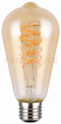 Lampadina attacco e27 ambra dimmerabile con interruttore 7w · 500lm...