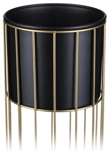 Vaso da fiori in metallo LOFT 70x20 cm oro/nero