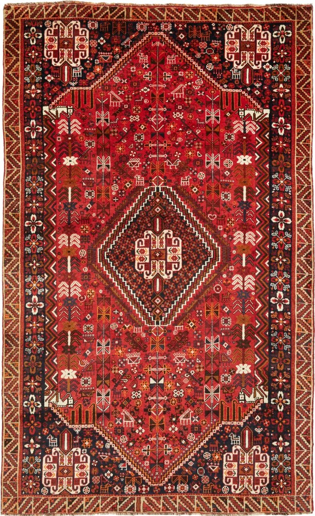 Gashghai Tappeto persiano 260x160 Rosso (Iran) Annodato A Mano