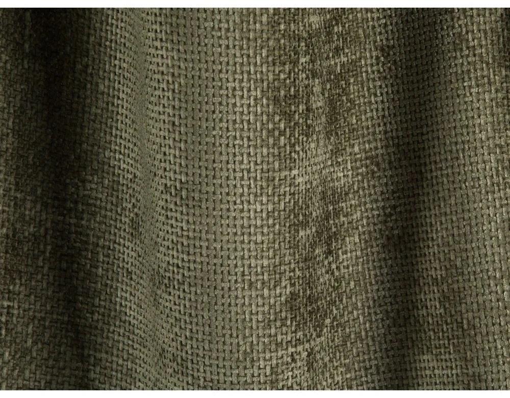 Divano angolare verde (con penisola a destra/a U) con rivestimento in ciniglia Treno – Cosmopolitan Design