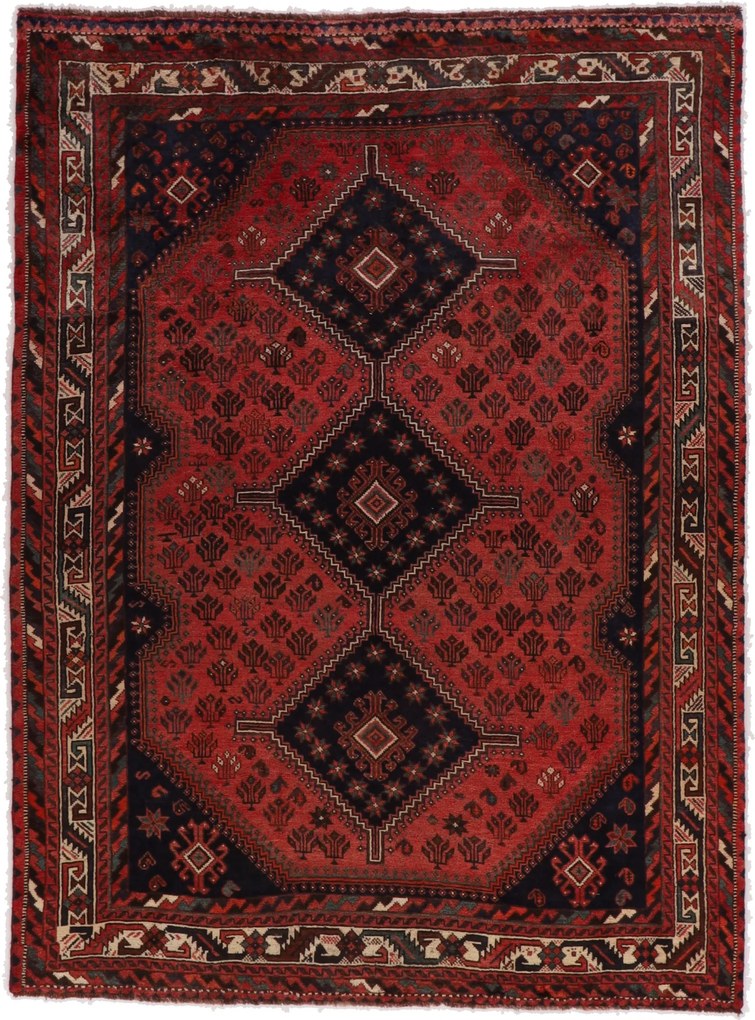 Shiraz Tappeto persiano 190x260 (Iran) Annodato A Mano