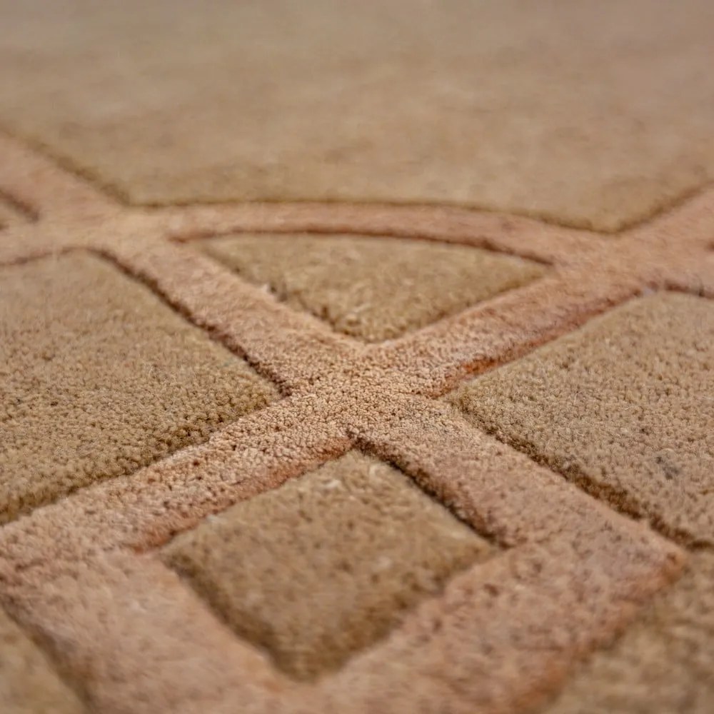 Tappeto color terracotta in lana tessuto a mano 120x170 cm Gatsby – Flair Rugs