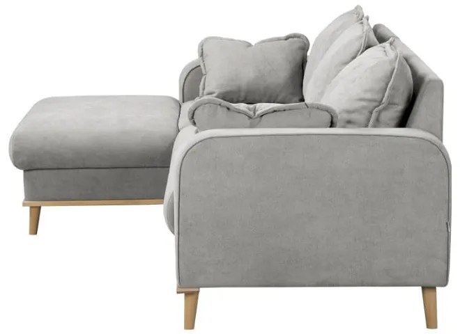 Divano angolare grigio chiaro (angolo sinistro) Beata - Ropez