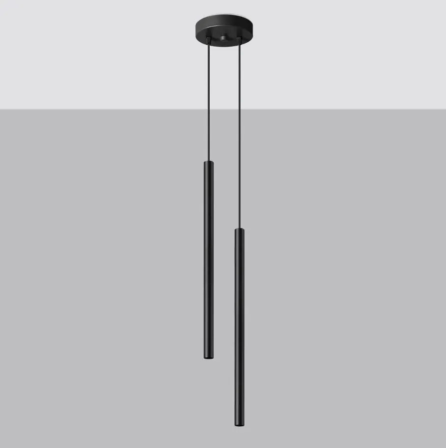 Lampadario a Sospensione 2xG9 PASTELO 2 in Acciaio