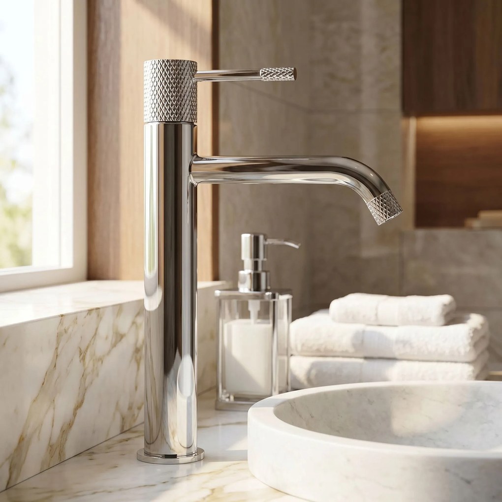 Rubinetto da lavabo Rea Venti Chrome High