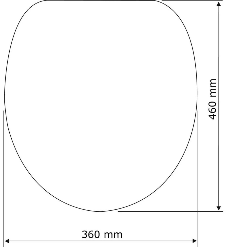 Sedile per wc bianco con chiusura facilitata , 46 x 36 cm Habos - Wenko