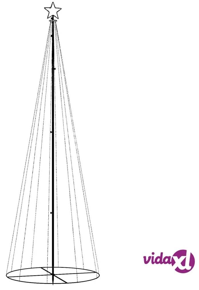 vidaXL Albero di Natale a Cono Blu 310 LED 100x300 cm
