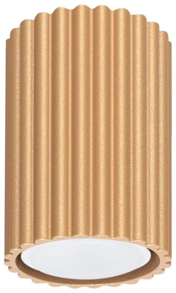 Sollux SL.1549 - Faretto KARBON 1xGU10/10W/230V 10 cm oro