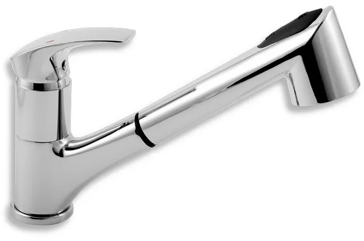 Novaservis - Miscelatore da cucina METALIA con doccetta estraibile, finitura cromata lucida