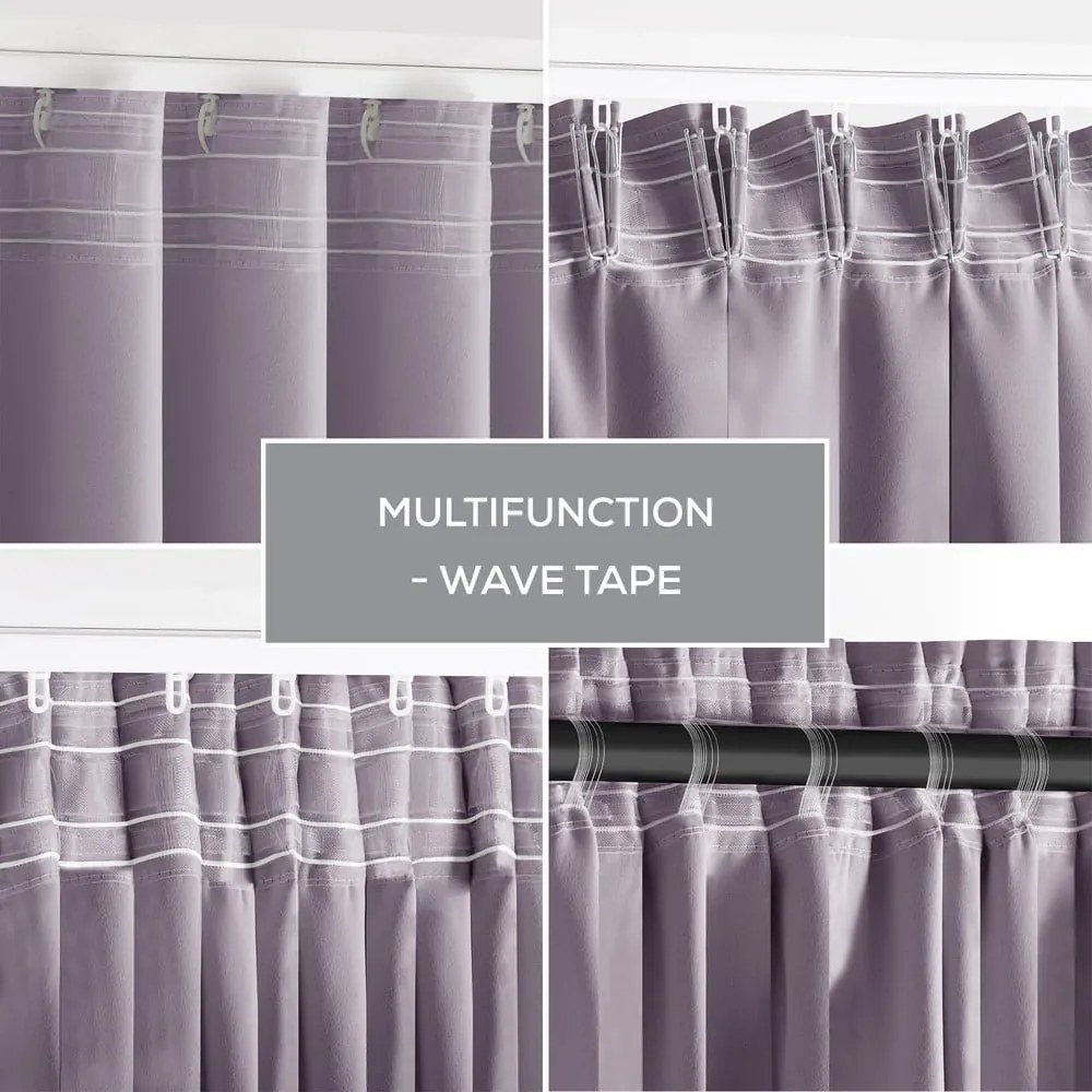 Tenda parzialmente oscurante rosa polveroso 140x245 cm Kierra – Restilo