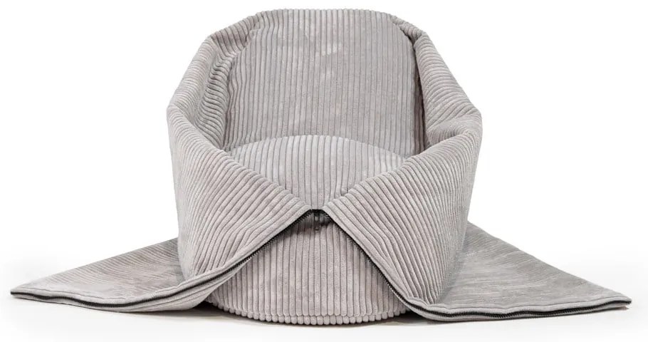 Pouf a sacco per bambini nero con rivestimento in velluto a coste Cocoon 100 – SLOWDOWN