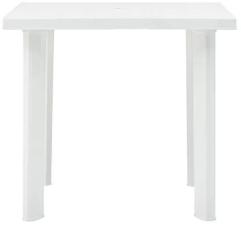 Tavolo da Giardino Bianco 78x75x72 cm in Plastica